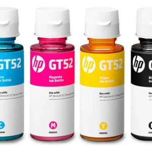 Pack De 4 Botellas De Tinta Hp Gt53/gt52 (9f3n4al) Negro, Cyan, Magenta, Amarillo Negro/cian/magenta/amarillo