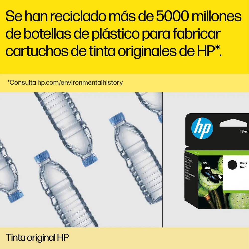 Pack De 4 Botellas De Tinta Hp Gt53/gt52 (9f3n4al) Negro, Cyan, Magenta, Amarillo Negro/cian/magenta/amarillo - Image 4