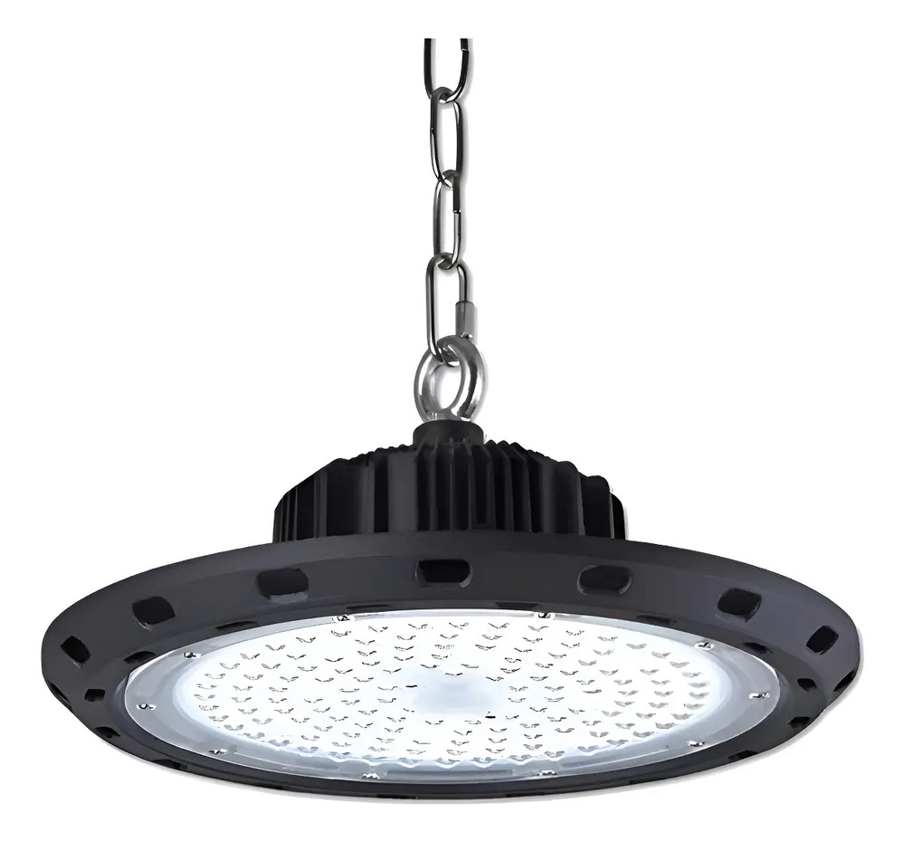 Colgante Galponero Industrial Ufo Highbay 200w Dali Negro
