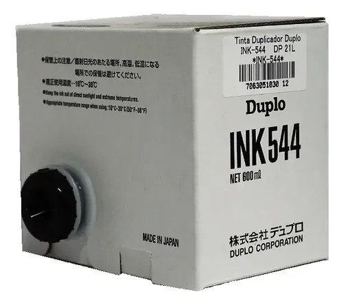 Tinta Duplo Ink 544 Original Para Duplicadora Digital 600ml