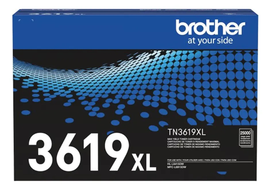 Cartucho De Tóner De Máximo Rendimiento 25mil Págs Brother Tn3619 Xl Color Negro - Image 2